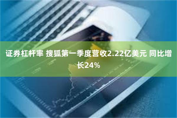 证券杠杆率 搜狐第一季度营收2.22亿美元 同比增长24%