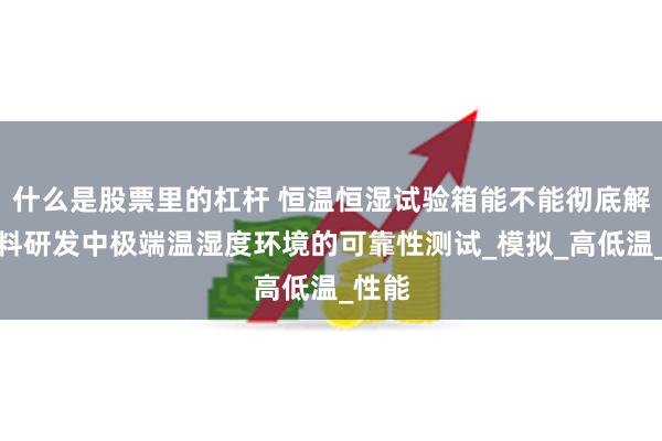 什么是股票里的杠杆 恒温恒湿试验箱能不能彻底解决材料研发中极端温湿度环境的可靠性测试_模拟_高低温_性能
